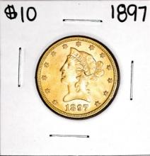 1897 $10 Liberty Head Eagle Gold Coin