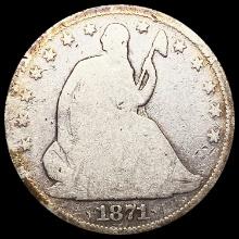 1871-S Seated Liberty Half Dollar NICELY CIRCULATE