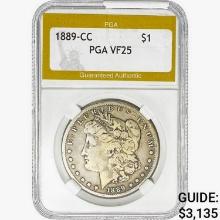 1889-CC Morgan Silver Dollar PGA VF25