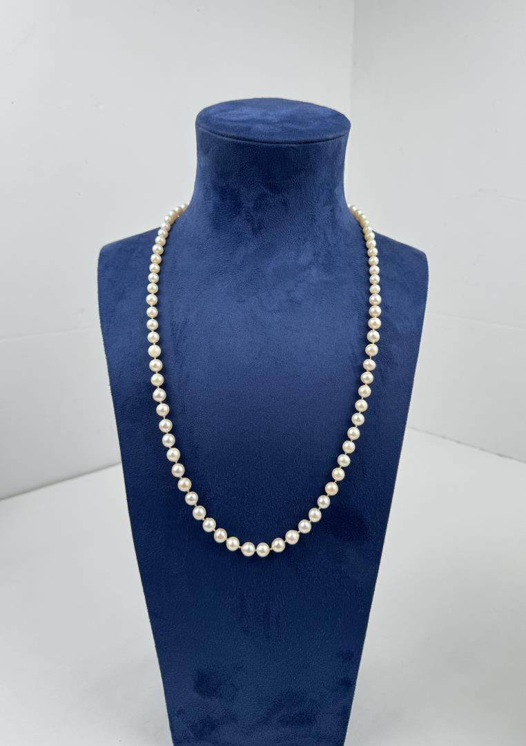 14k Gold Natural Pearl Necklace