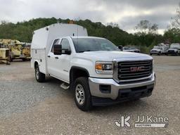 (Smock, PA) 2015 GMC Sierra 3500HD 4x4 Crew-Cab High Top Service Truck Title Delay) (Runs & Moves, R