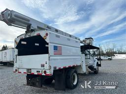 (Hagerstown, MD) Altec LRV56, Over-Center Bucket Truck mounted behind cab on 2010 Ford F750 Chipper