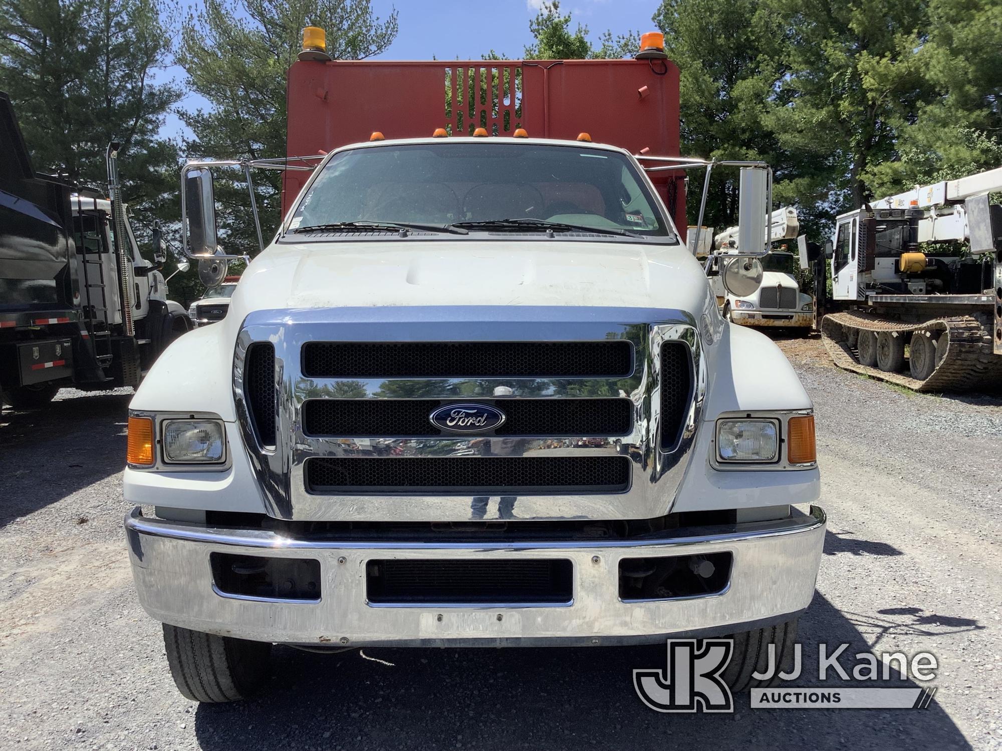 (Frederick, MD) 2012 Ford F750 Dump Truck Runs, Moves & Operates, Check Engine Light On, Reduced Pow