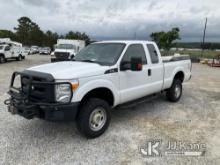 2015 Ford F250 4x4 Extended-Cab Pickup Truck, (GA Power Unit) Runs & Moves) (Body Damage, Windshield