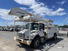 Altec AA55, Material Handling Bucket Truck rear mounted on 2014 Freightliner M2 106 4x4 Utility Truc