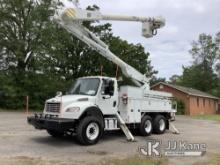 Altec AM855-MH, Over-Center Material Handling Bucket rear mounted on 2015 Freightliner M2-106 T/A Ut