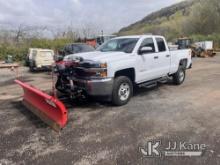2018 Chevrolet Silverado 2500HD 4x4 Extended-Cab Pickup Truck Runs & Moves) (Minor Dings/Scratches &