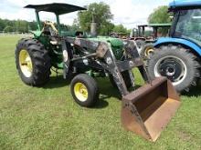 John Deere 2440 Tractor, s/n 434942: Canopy, Diesel, 3PH, Loader w/ Bkt., P