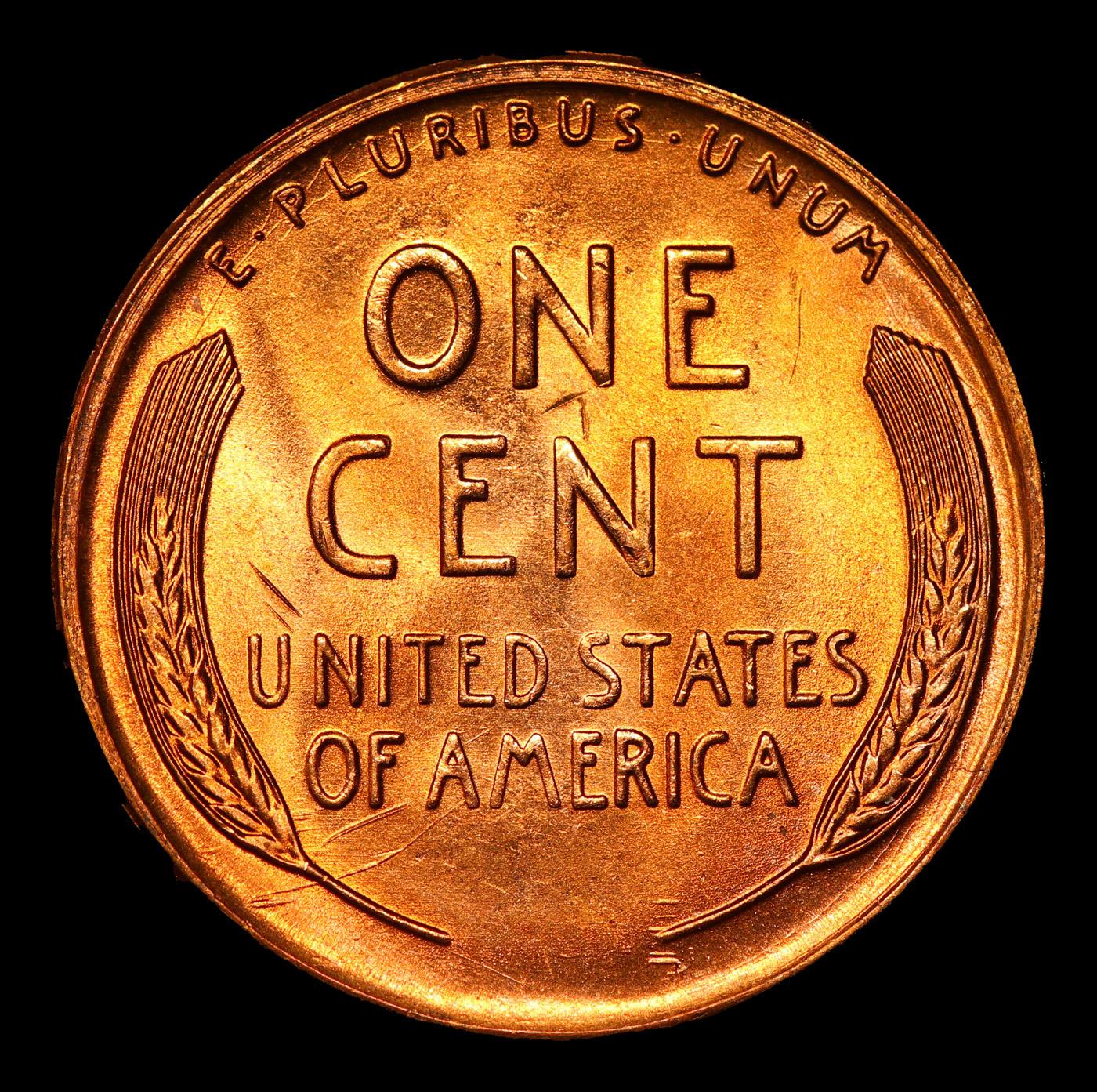***Auction Highlight*** 1954-s Lincoln Cent Near Top Pop! 1c Graded GEM++ RD By USCG