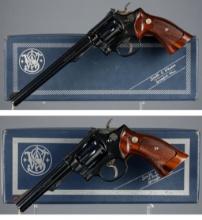 Two Smith & Wesson Model 17 Double Action Revolvers with Boxes