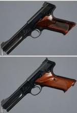Two Colt Match Target Semi-Automatic Pistols