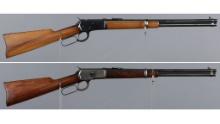 Two Winchester Model 1892 Lever Action Carbines