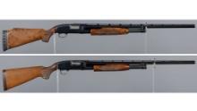 Two Winchester Model 12 Slide Action Shotgun