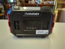 Husky 12-Volt Inflator. Comes as is shown in photos. Appears to be used. SKU # 1009549875 Retails as