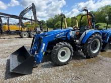 DEMO NEW HOLLAND WORKMASTER 75 TRACTOR LOADER 4x4, powered by diesel engine, 75hp, equipped with