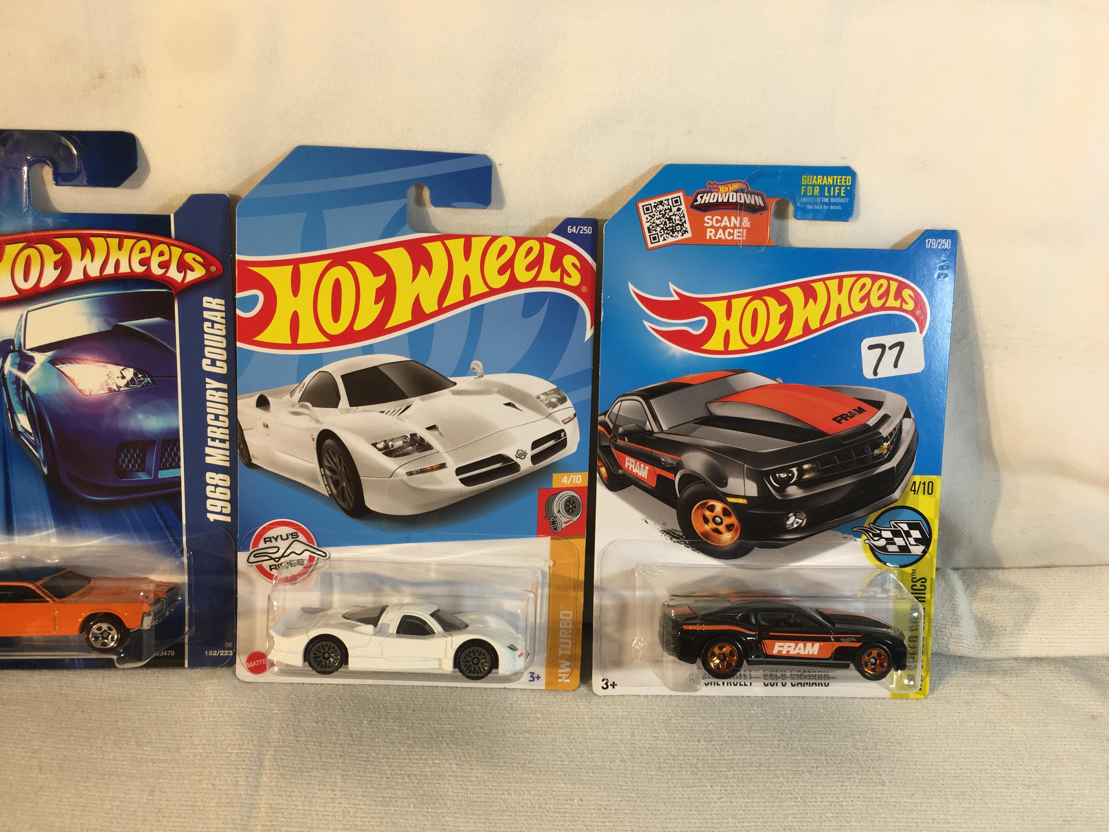 Lot of 4 Pcs Collector New in Package Hot wheels Mattel 1/64 DieCast Meta Cars - See Pictures