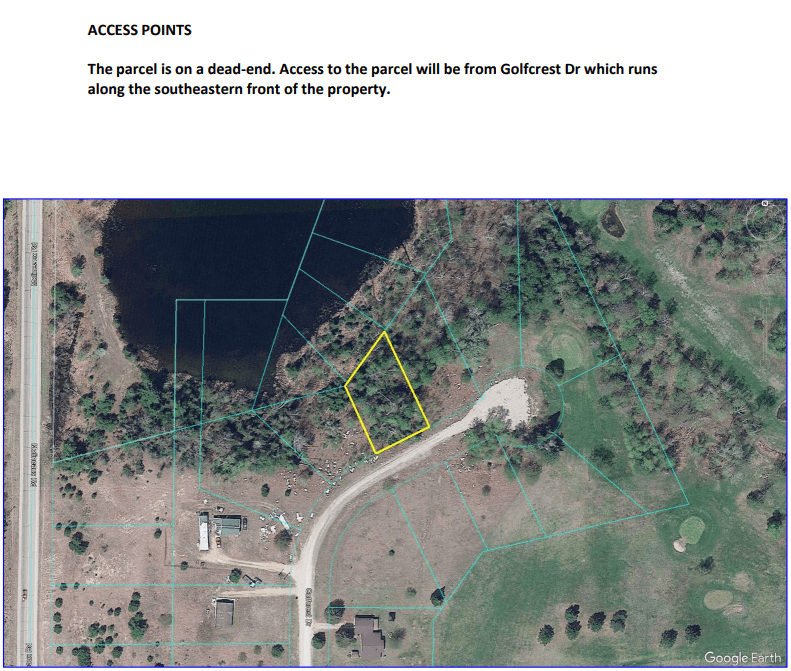 Buildable Lot Between a Lake & a Golf Course, in Wolverine, Michigan!
