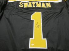 Jeremy Swayman of the Boston Bruins signed autographed hockey jersey PAAS COA 154