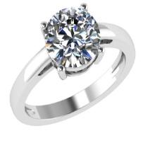 CERTIFIED 0.7 CTW E/SI1 ROUND (LAB GROWN Certified DIAMOND SOLITAIRE RING ) IN 14K YELLOW GOLD