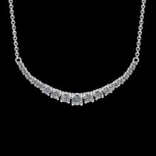2.98 CtwVS/SI1 Diamond 14K White Gold Necklace (ALL DIAMOND ARE LAB GROWN)