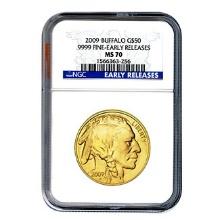 Certified Uncirculated Gold Buffalo 2009 MS70 Early Releases