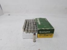 50 rnd box Remington 357 magnum 150gr SJHP