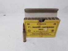 20 rnd box Kynoch 7mm 140gr Ball