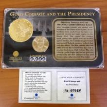 Abraham Lincoln And The 1861 Gold Liberty Double Eagle Replica Coins