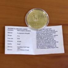 American Mint Fort Knox "history Of Gold" Coin