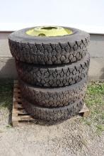 (4) Goodyear  11R 22.5 tires