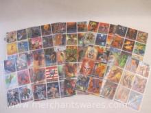 Complete Set of 1993 Marvel Masterpiece Trading Cards, 1-90, Skybox, 10 oz