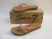 New Seven7 Coral Bondi Sandals, Size 8, 1 lb