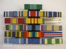 Military Ribbon Bar Stacked Holder Pin with Assorted Ribbon Bars, 3 oz