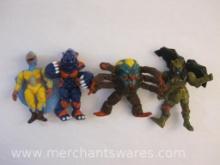 Four Power Rangers Villain Action Figures including Evil Space Alien Peckster, Evil Space Alien