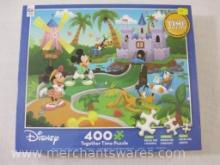Sealed Disney Mickey Mouse and Friends 400 Piece Together Time Puzzle, 1 lb 3 oz