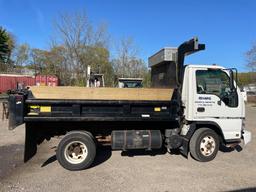 (SEE VIDEO) 2006 Isuzu NPR HD 6 Wheel Dump Truck w/ Auto Transmission, 10' Stanley Dump Body, 4