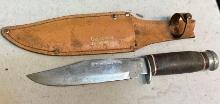 Vintage Globemaster Fixed Blade Hunting knife (Japan) 6" Blade 10" total Knife length