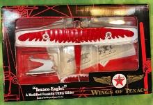 NIB ERTL Wings of Texaco Eaglet Franklin Utility Glider 2002 Coin Bank