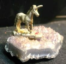 Unicorn on Amethyst