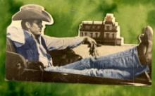James Dean Relaxing His Last Movie "Giant" Cardboard Cut out 1991