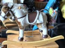 Chrisha Playful Plush Ride on Horse