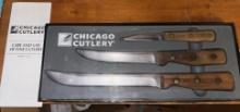 Vintage Chicago Cutlery Walnut Handle Knife Set B-31