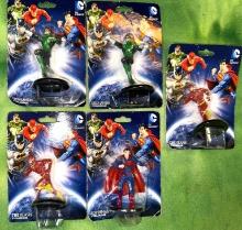 5 New DC Comics Figures - Green Lantern, Superman and The Flash
