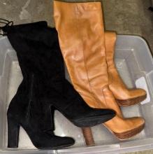 2 Pairs of ladies Knee High Boots size 9m