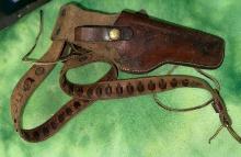 1940's "Hunter" Brand Pistol Holster and Cartridge Belt