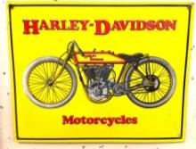 Metal Harley Davidson sign 14" x 10"