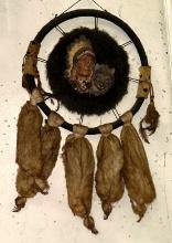 Ojibwe's Dream Catcher Originated w/Asibaikaahi Guardian of Indants and Women and wolf