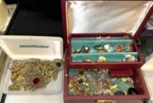 2 Jewelry Boxes filled with unsearched Estate Jewelry