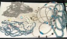 Lot of Necklaces- Turquoise, Abalone, chain Links etc
