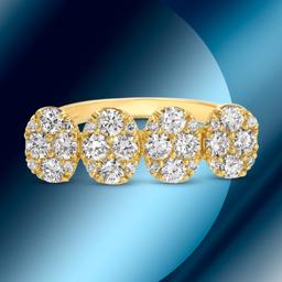 14k Gold 1.14cts Diamond Ring